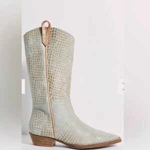 Free People We the Free Tall montage Croc Embossed Women's Boots
